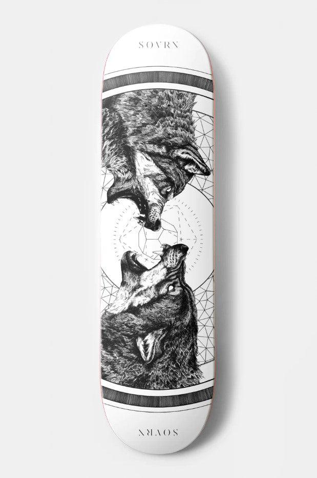 SOVRN Geri & Freki Wolf Skateboard Deck