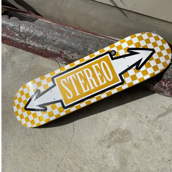 Stereo Checkered Arrows Skateboard Deck